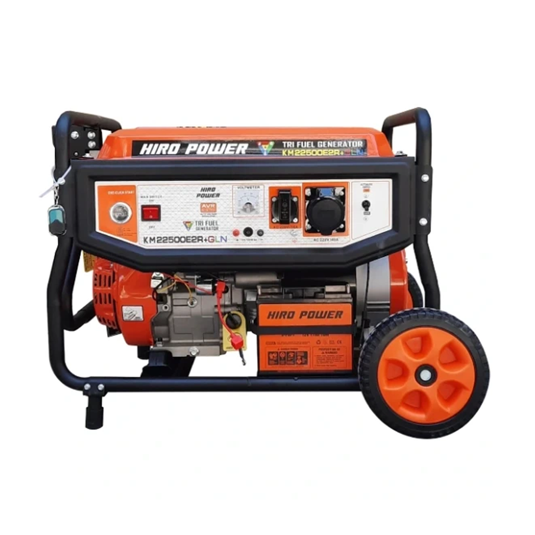 موتور برق سه گانه سوز هیرو پاور 10.5 کیلووات ریموت دار مدل KM22500E2R+GLN